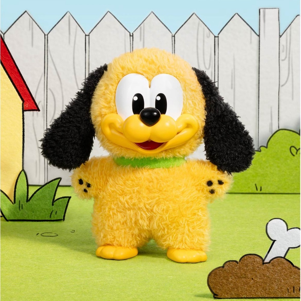 Pop Mart Mickey Family Cute Together Plush Pendant, Pluto